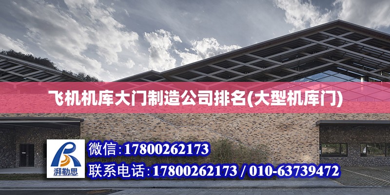 飛機機庫大門制造公司排名(大型機庫門) 結構工業鋼結構設計