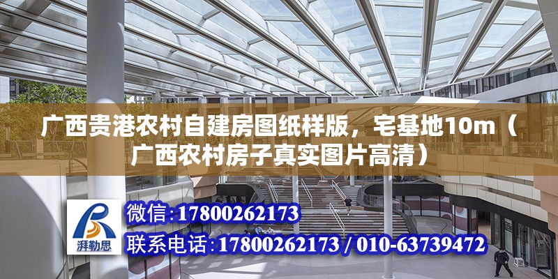 廣西貴港農村自建房圖紙樣版，宅基地10m（廣西農村房子真實圖片高清）