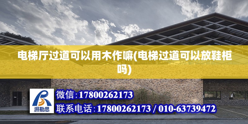 電梯廳過道可以用木作嘛(電梯過道可以放鞋柜嗎)