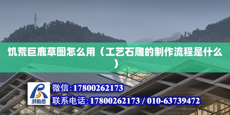 饑荒巨鹿草圖怎么用（工藝石雕的制作流程是什么） 鋼結構網架設計