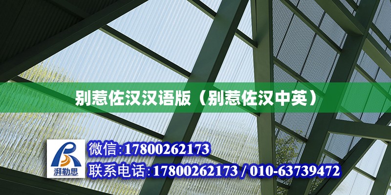 別惹佐漢漢語版（別惹佐漢中英） 鋼結(jié)構(gòu)網(wǎng)架設(shè)計(jì)