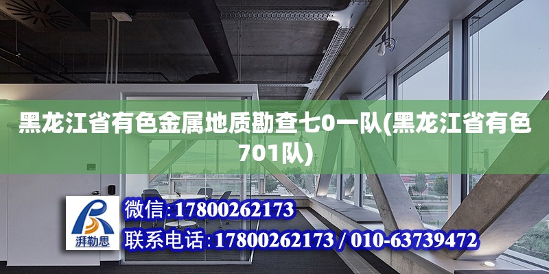 黑龍江省有色金屬地質勘查七0一隊(黑龍江省有色701隊) 北京加固設計（加固設計公司）