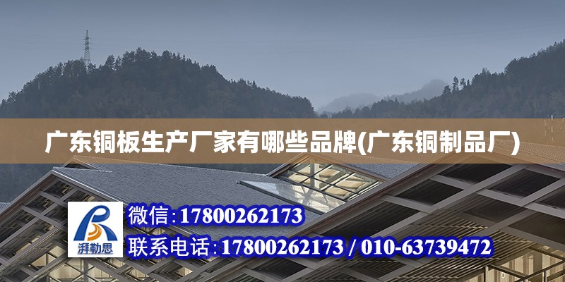 廣東銅板生產廠家有哪些品牌(廣東銅制品廠) 鋼結構有限元分析設計