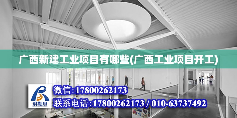 廣西新建工業項目有哪些(廣西工業項目開工) 結構橋梁鋼結構設計