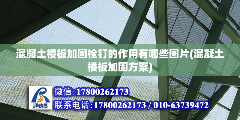 混凝土樓板加固栓釘?shù)淖饔糜心男﹫D片(混凝土樓板加固方案) 裝飾工裝施工