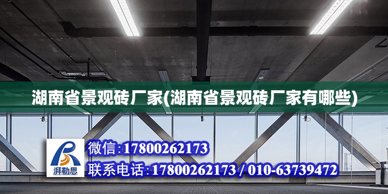 湖南省景觀磚廠家(湖南省景觀磚廠家有哪些)