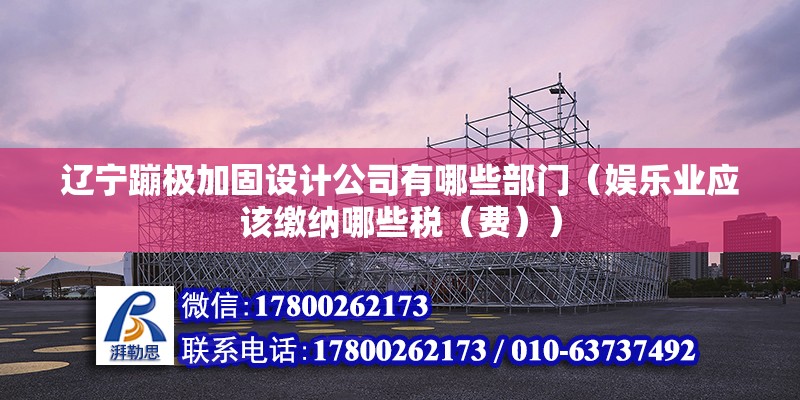 遼寧蹦極加固設計公司有哪些部門（娛樂業應該繳納哪些稅（費）） 結構電力行業施工