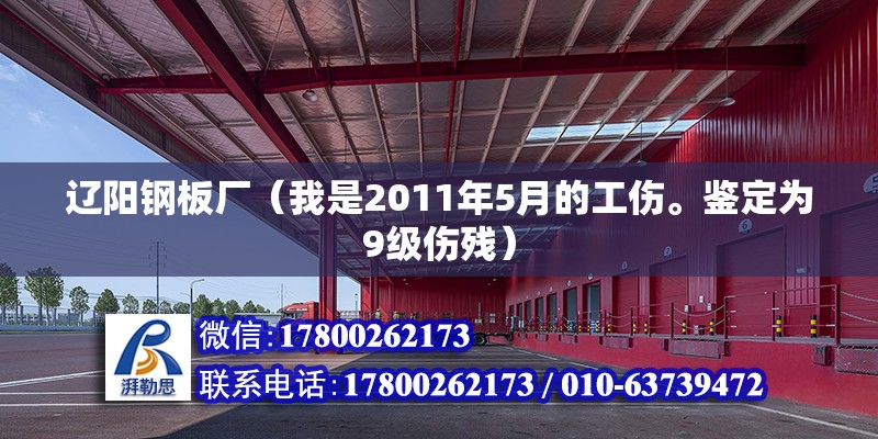 遼陽鋼板廠（我是2011年5月的工傷。鑒定為9級傷殘） 鋼結構網架設計