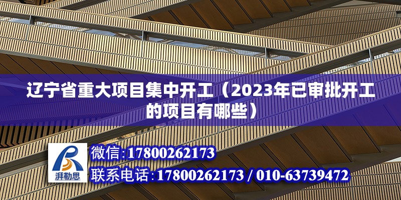 遼寧省重大項(xiàng)目集中開工（2023年已審批開工的項(xiàng)目有哪些） 建筑施工圖施工