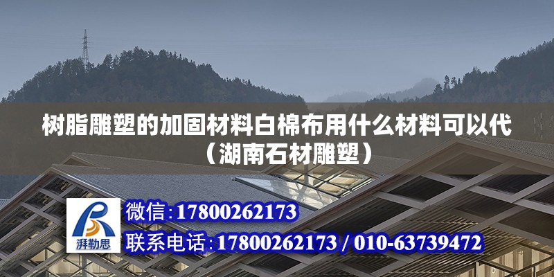 樹脂雕塑的加固材料白棉布用什么材料可以代（湖南石材雕塑）