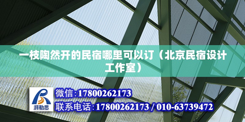 一枝陶然開的民宿哪里可以訂（北京民宿設(shè)計(jì)工作室）