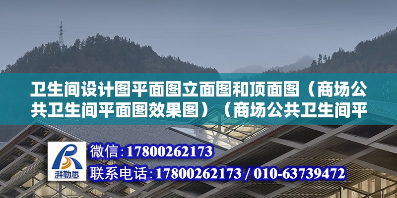 衛生間設計圖平面圖立面圖和頂面圖（商場公共衛生間平面圖效果圖）（商場公共衛生間平面圖效果圖） 結構電力行業設計