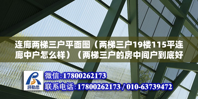 連廊兩梯三戶平面圖（兩梯三戶19樓115平連廊中戶怎么樣）（兩梯三戶的房中間戶到底好不好？）