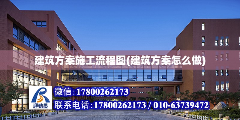 建筑方案施工流程圖(建筑方案怎么做)