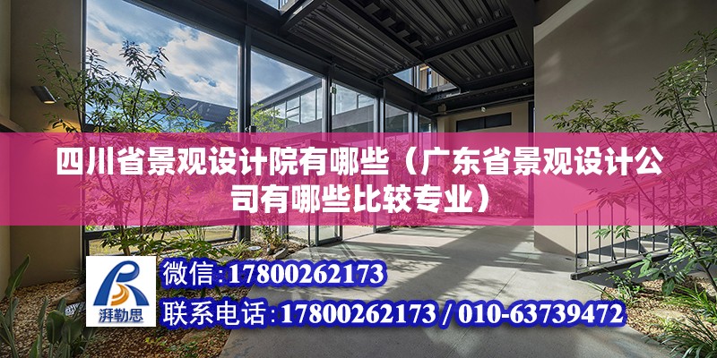 四川省景觀設計院有哪些（廣東省景觀設計公司有哪些比較專業）