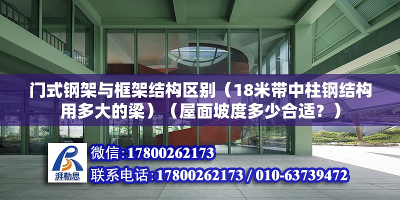 門式鋼架與框架結構區別（18米帶中柱鋼結構用多大的梁）（屋面坡度多少合適？） 北京鋼結構設計 第2張