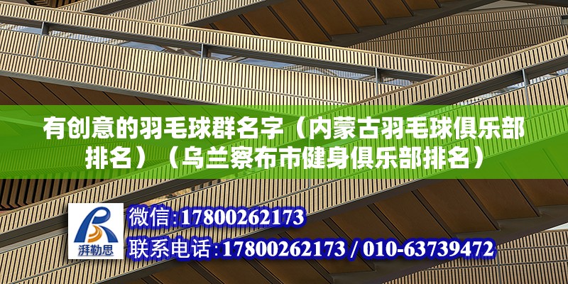 有創意的羽毛球群名字（內蒙古羽毛球俱樂部排名）（烏蘭察布市健身俱樂部排名）