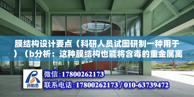 膜結構設計要點（科研人員試圖研制一種用于）（b分析：這種膜結構也能將含毒的重金屬離子能擋住一側）