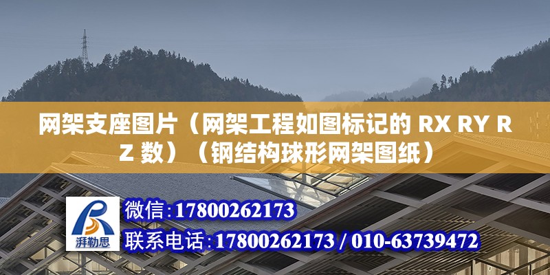 網架支座圖片（網架工程如圖標記的 RX RY RZ 數）（鋼結構球形網架圖紙）