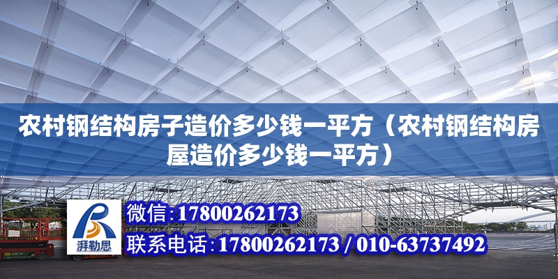 農(nóng)村鋼結構房子造價多少錢一平方（農(nóng)村鋼結構房屋造價多少錢一平方）