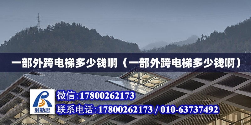 一部外跨電梯多少錢啊（一部外跨電梯多少錢啊） 鋼結構網架設計