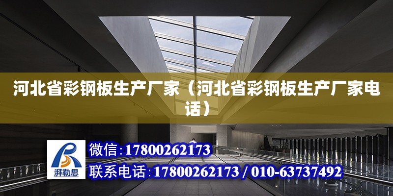 河北省彩鋼板生產廠家（河北省彩鋼板生產廠家電話） 鋼結構網架設計