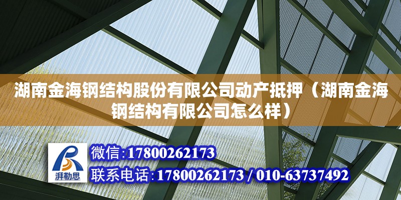 湖南金海鋼結構股份有限公司動產抵押（湖南金海鋼結構有限公司怎么樣）