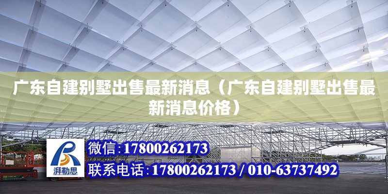 廣東自建別墅出售最新消息（廣東自建別墅出售最新消息價格）