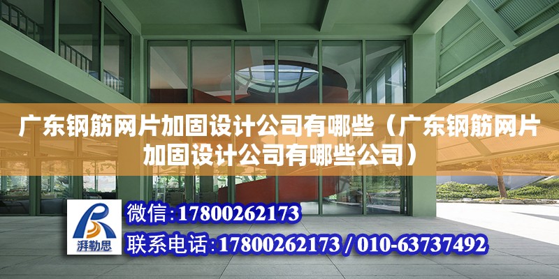 廣東鋼筋網片加固設計公司有哪些（廣東鋼筋網片加固設計公司有哪些公司）