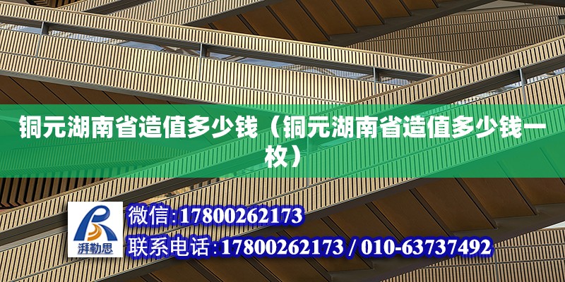 銅元湖南省造值多少錢（銅元湖南省造值多少錢一枚）