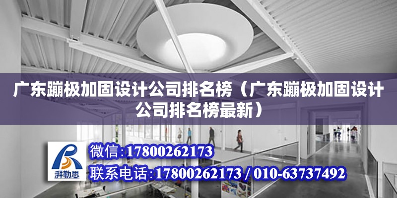 廣東蹦極加固設計公司排名榜（廣東蹦極加固設計公司排名榜最新）