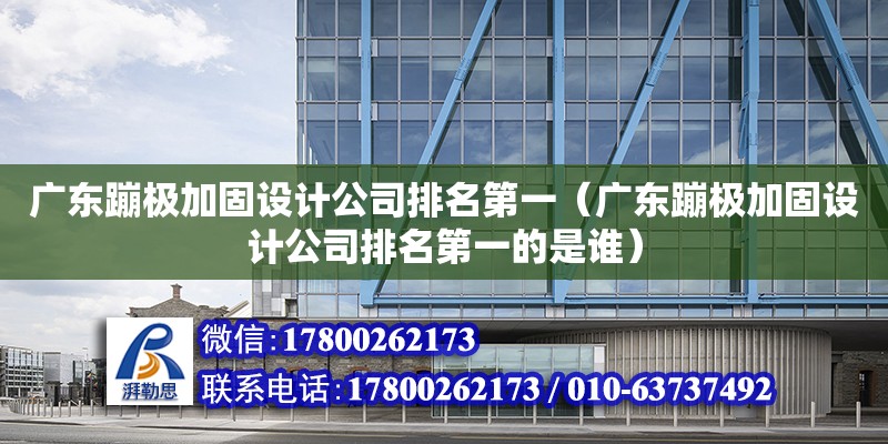 廣東蹦極加固設計公司排名第一（廣東蹦極加固設計公司排名第一的是誰）