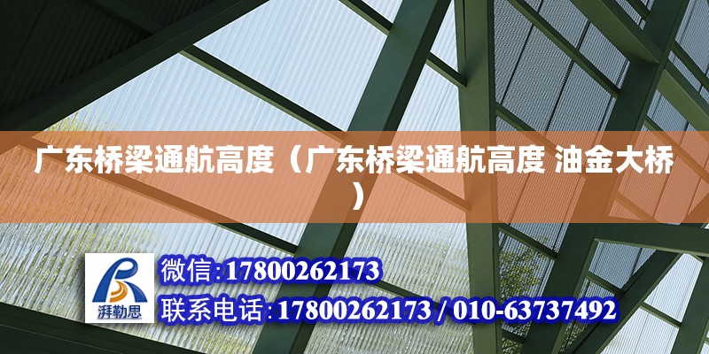 廣東橋梁通航高度（廣東橋梁通航高度 油金大橋） 鋼結(jié)構(gòu)網(wǎng)架設(shè)計(jì)