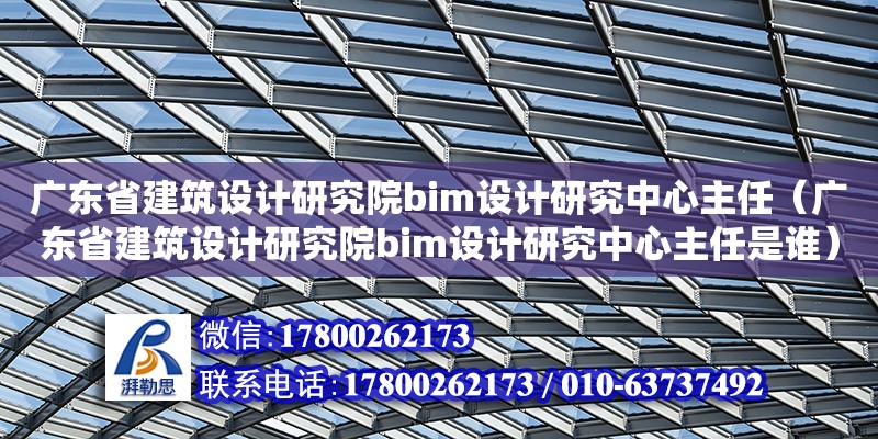 廣東省建筑設計研究院bim設計研究中心主任（廣東省建筑設計研究院bim設計研究中心主任是誰） 鋼結構網架設計