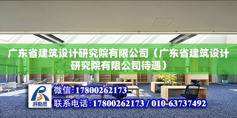 廣東省建筑設計研究院有限公司（廣東省建筑設計研究院有限公司待遇）