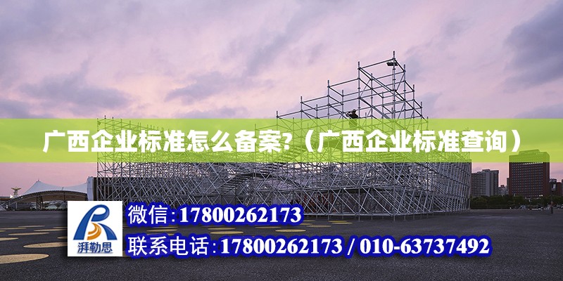 廣西企業標準怎么備案?（廣西企業標準查詢） 鋼結構網架設計