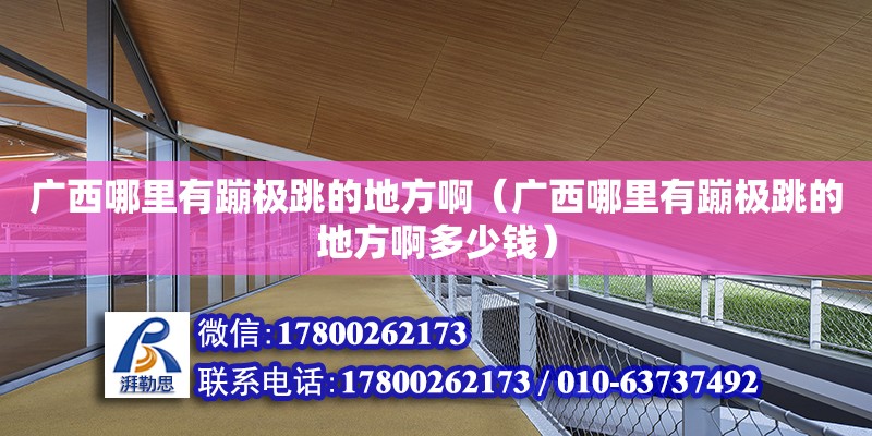 廣西哪里有蹦極跳的地方啊（廣西哪里有蹦極跳的地方啊多少錢） 鋼結構網架設計