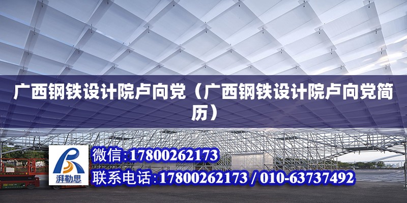 廣西鋼鐵設計院盧向黨（廣西鋼鐵設計院盧向黨簡歷） 鋼結構網架設計