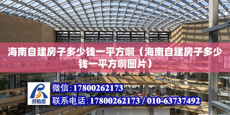 海南自建房子多少錢一平方啊（海南自建房子多少錢一平方啊圖片）