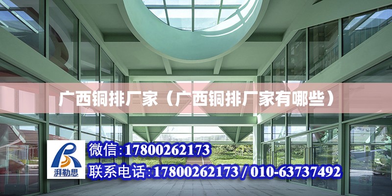 廣西銅排廠家（廣西銅排廠家有哪些） 鋼結(jié)構(gòu)網(wǎng)架設(shè)計(jì)