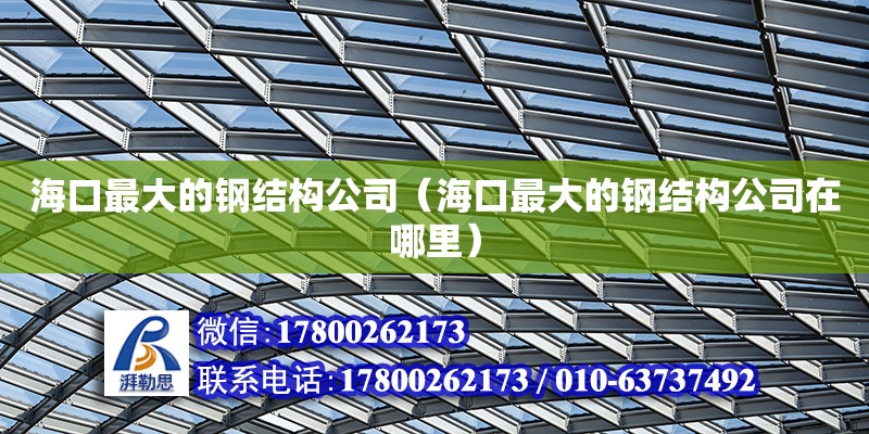 海口最大的鋼結構公司（海口最大的鋼結構公司在哪里） 鋼結構網架設計