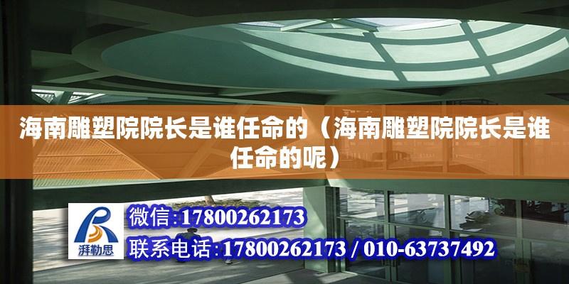 海南雕塑院院長是誰任命的（海南雕塑院院長是誰任命的呢）