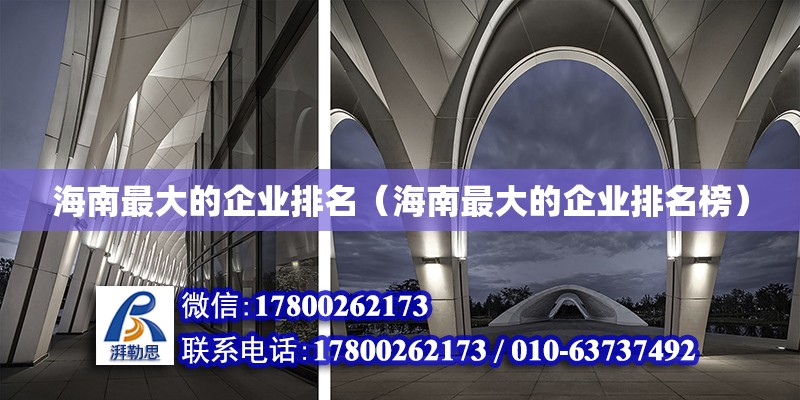 海南最大的企業(yè)排名（海南最大的企業(yè)排名榜） 鋼結(jié)構(gòu)網(wǎng)架設(shè)計