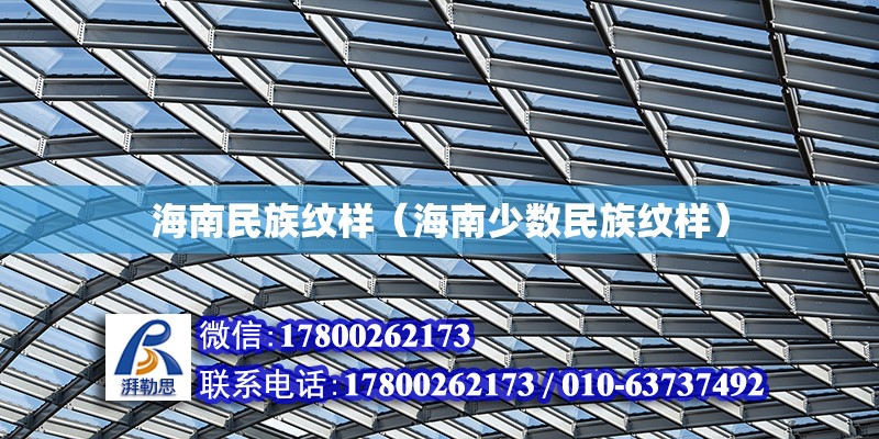 海南民族紋樣（海南少數民族紋樣） 鋼結構網架設計