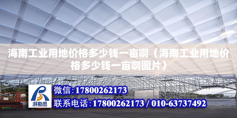 海南工業(yè)用地價格多少錢一畝啊（海南工業(yè)用地價格多少錢一畝啊圖片）