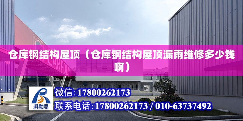 倉庫鋼結構屋頂（倉庫鋼結構屋頂漏雨維修多少錢啊） 北京鋼結構設計