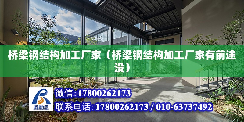 橋梁鋼結構加工廠家（橋梁鋼結構加工廠家有前途沒） 鋼結構玻璃棧道設計