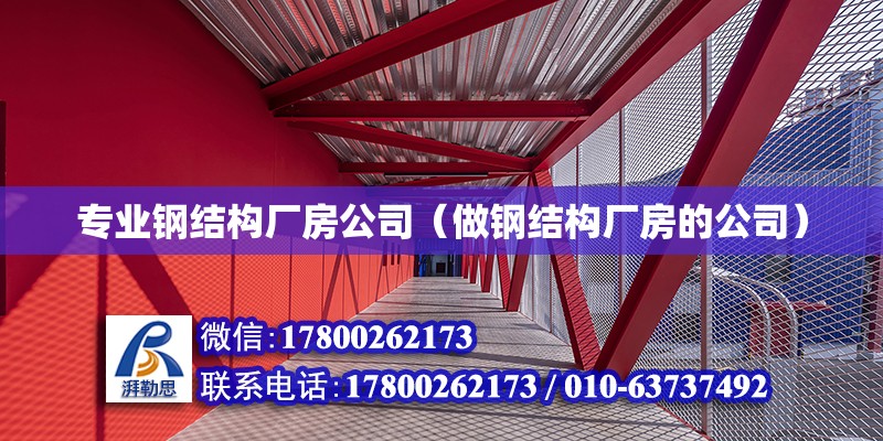 專業(yè)鋼結(jié)構(gòu)廠房公司（做鋼結(jié)構(gòu)廠房的公司） 結(jié)構(gòu)機(jī)械鋼結(jié)構(gòu)設(shè)計(jì)