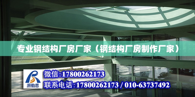 專業鋼結構廠房廠家（鋼結構廠房制作廠家） 結構污水處理池設計