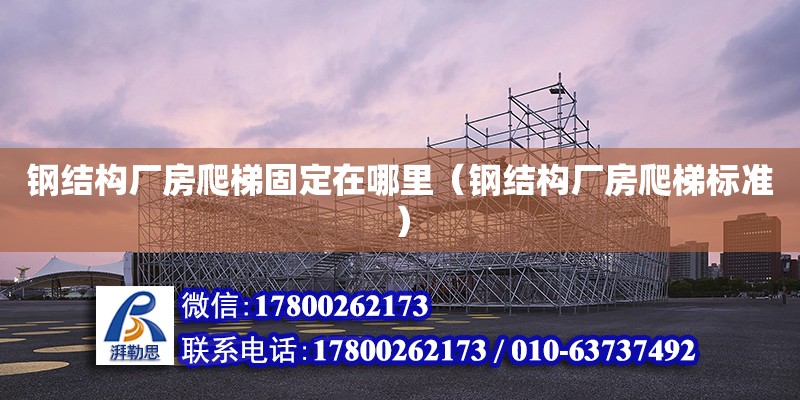 鋼結構廠房爬梯固定在哪里（鋼結構廠房爬梯標準） 裝飾家裝設計